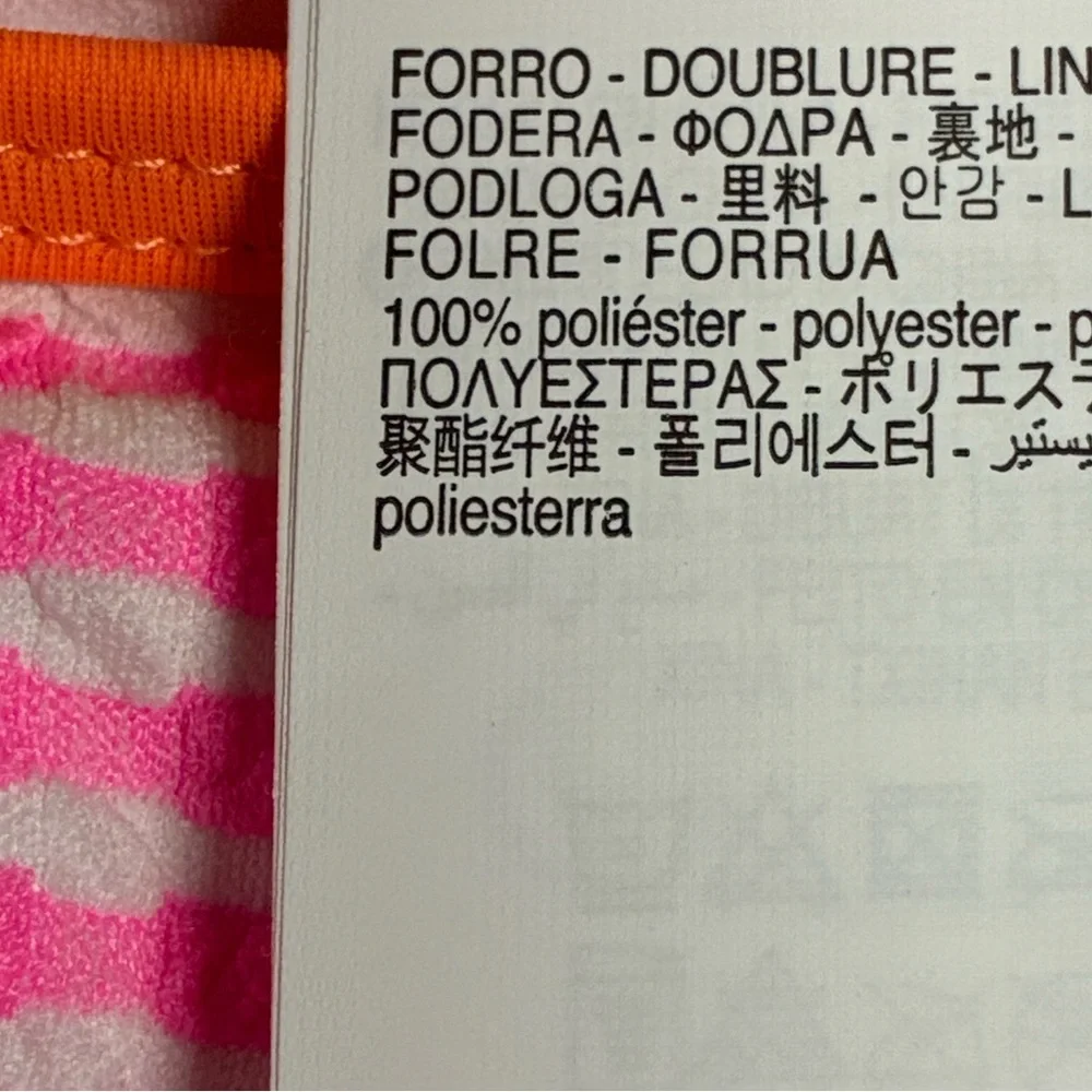NWT. Zara Kids Pink Bikini Briefs with Contrasting Checkered Pattern. Size 6-7.